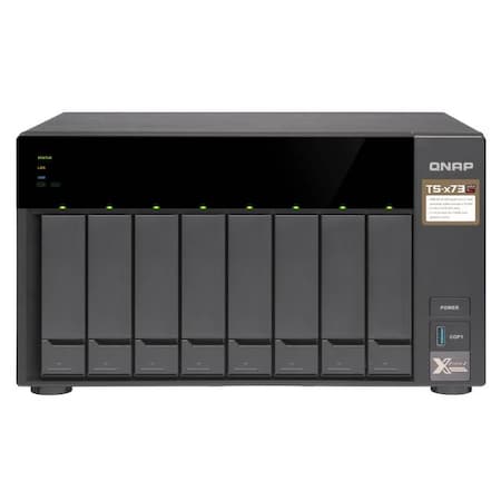 Qnap AMD R-Series RX-421ND 2.1GHz/8GB DDR4/4GbE/8SATA3/USB3.0/8-Bay Tower TS-873-8G-US